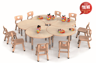 现代高档便宜儿童塑料餐桌椅