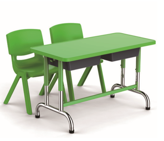 耐用的儿童房家具高品质的儿童可调书桌塑料儿童家具套装